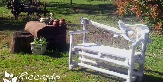 Arredo giardino Riccardo il Giardiniere Panca fatta a mano