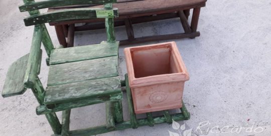 Arredo giardino Riccardo il Giardiniere Panca fatta a mano