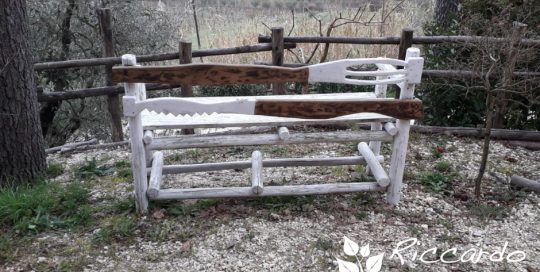 Arredo giardino Riccardo il Giardiniere Panca fatta a mano